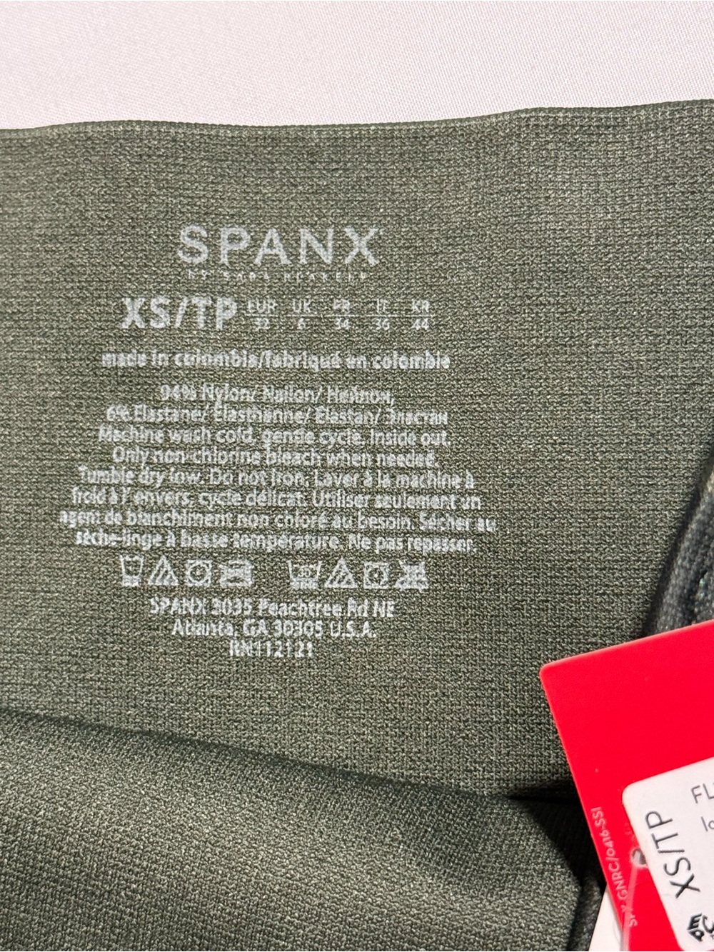 SPANX Olive Green Camo Leggings - Picture 4 of 5
